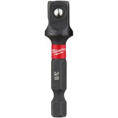Milwaukee 1/4" Hex to 3/8" Square Drive ShockWave Impact Duty Socket Adaptor