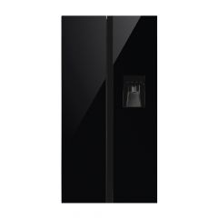 CM Black Glass Fridge / Freezer