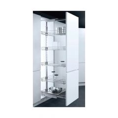 6-Tier Pull-Out Larder System Gray
