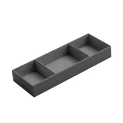 Multifunctional Storage Box (Small) Grey Leather