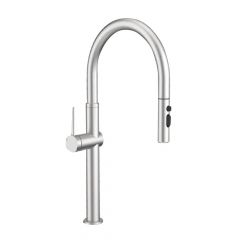 CM Brushed Nickel Stainless-Steel Pull-Out Mixers Matte Chrome Finish