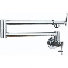 CM RC0701-S Brushed Nickel Wall Mounted Pot Mixer Fixed Spout