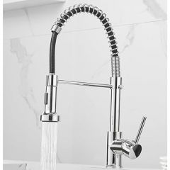 CM SL-4731 Brushed Nickel Chrome Pull-Out Mixer