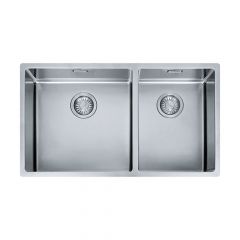 Franke Box Undermount Topmount /Undermount/Flushmounted 2 Bowl Sink