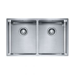 Franke Box Undermount / Flushmount Double Bowl Stainless Steel Sink