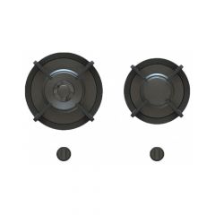 Pitt Cooking 2-Pitts Gas Hob Professional Brass