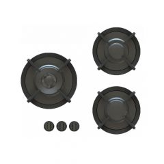 Pitt Cooking 3-Pitts Gas Hob Professional Brass