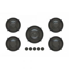 Pitt Cooking 5-Pitts Gas Hob Professional Brass