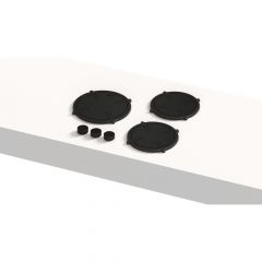Pitt Cooking 3-Pitts Induction Hob Black Finish