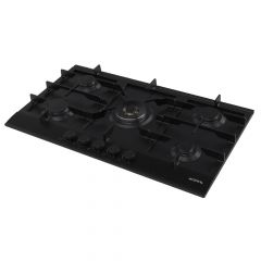 CM Piago Matte Black Enamelled Metal Gas Hob