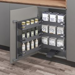 Elite - 3-Layer Soft Close Corner Pantry Pull-out Anti-Slip Matt - Ultra Series