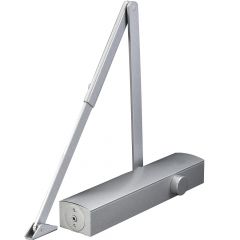 Ultimate - Surface Mounted Overhead Rack & Pinion FR Door Closer Silver Finish