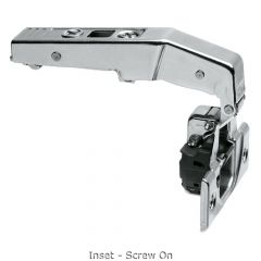 Blum - Clip Top Blumotion Blind Corner Hinge 95° Nickel Plated + Cruciform Mounting Plate