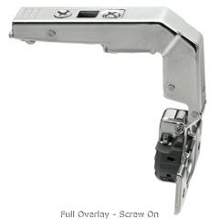 Blum - Clip Top Blumotion Blind Corner Hinge 95° Nickel Plated + Cruciform Mounting Plate