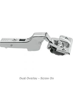 Blum Clip Top Blumotion 110° Hinge Nickel Plated Finish + Cruciform Mounting Plate
