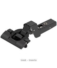 Blum Clip Top Blumotion 110° Hinge + Horizontal Cam Plate Onyx Black