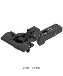 Blum - Clip Top Blumotion Profile Door Hinge 95° Onyx Black + Cam Mounting Plate Cruciform