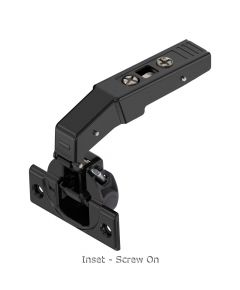 Blum - Clip Top Blumotion Blind Corner Hinge 95° - Inset Application + Cam Mounting Plate Cruciform