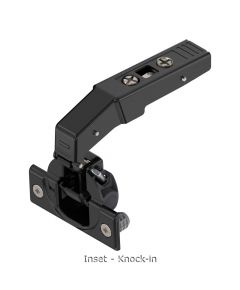 Blum - Clip Top Blumotion Blind Corner Hinge 95° - Inset Application + Cam Mounting Plate Cruciform