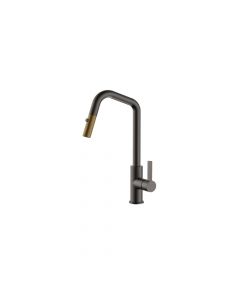 CM - Pull-Out Mixer Tap Grey Gold Finish