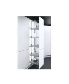 CM - 6-Tier Pull-Out Larder System Soft Closing - Chrome Plated Stainless Steel