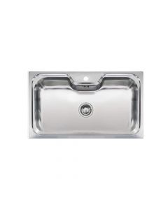 Elite - Topmount Single Bowl Sink - Size 80 X 50 cm Bowl Depth 220mm - Edge: 10 mm