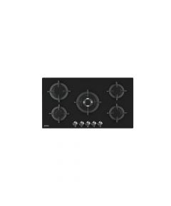 CM - AGCG9052 CRYSTAL 90 - 90cm Gas On Glass Hob - Cast Iron Pan Support