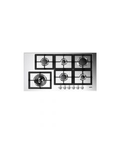 CM - Largo 90 6G - 90 cm Gas Hob Enamelled - Stainless Steel