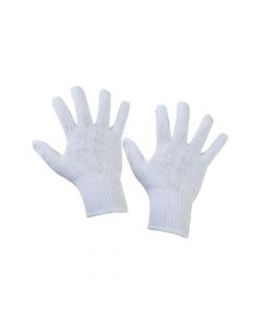 Uken - Safety Gloves White with PVC Dot