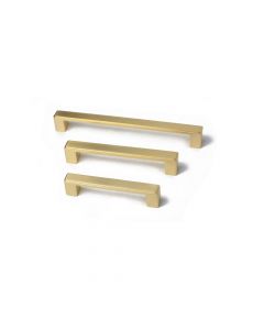 Bergo - M09 Modern Furniture Handle - Brushed Brass