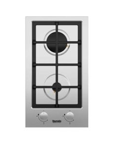 Baumatic - 30cm 2 Burner Gas Hob - Stainless Steel