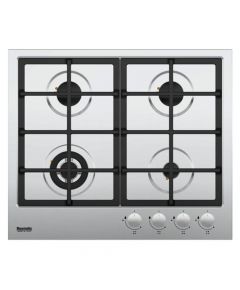 Baumatic - 60cm 4 Burner Built-in Gas Hob Stainless Steel