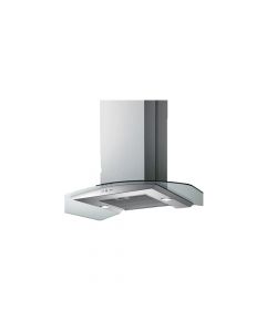 Baumatic - 90cm Curved Glass Design Island Hood - Stainless Steel Finish