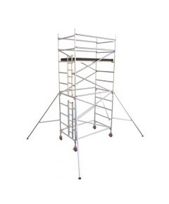 AMS - Double Width Aluminum Scaffolding Tower - 14.3m Height