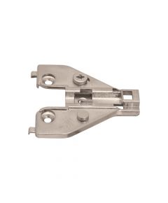 Bergo - Steel Hinge Plate for Aluminum Doors Nickel Plated