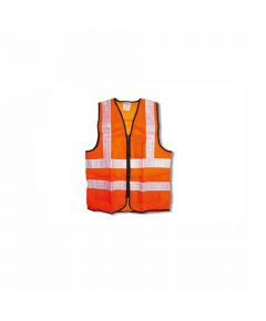 Clarke - Polyester Safety Vest 3 Pockets - Zip Fastener & 2 inch Reflective Tape