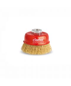 Clarke - Cup Wire Brush Crimped with 1.2mm Thickness & 0.5mm Wire Dia