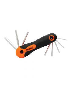 Clarke - 8pcs Torx Allen Key Set Folding