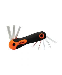 Clarke - 8pcs Hex Allen Key Set Folding