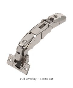 Blum - CLIP Top Blumotion Wide Angle Hinge 155° Overlay + Cruciform Mounting Plate