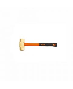 Clarke - Brass Sledge Hammer with Orange/ Black Color Fibreglass Non Slip Grip Handle