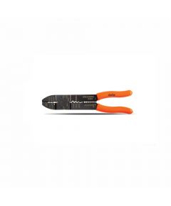 Clarke - Crimping Plier 9 inch 10 to 22 AWG with Comfortable Grip & Oil Resistant Dipped Orange Color Handle