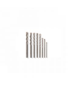 Clarke - Masonry Drill Bit 3-12mm, Set of 8pcs - Chrome Finish