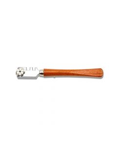 Clarke - Glass Cutter 130mm Varnished Tan Brown Color Wooden Handle