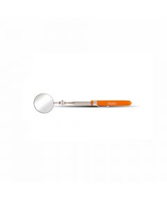 Clarke - Inspection Mirror 50mm Round Telescopic Swivel Mirror Orange Color