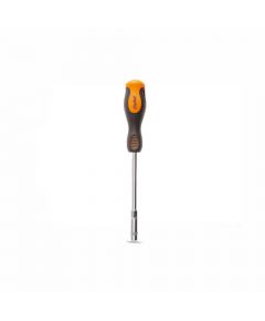 Clarke - Nut Driver Orange/Black Soft Handle Chrome Plated