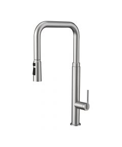 CM - Brushed Nickel Pull-Out Mixer Full Stainless Steel