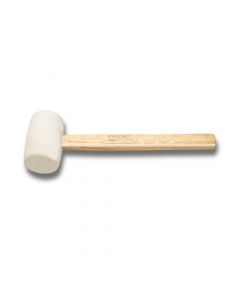 Clarke - Rubber Hammer 11 inch Beech Wood Handle with White Rubber Head