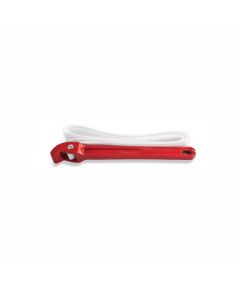 Clarke - Strap Wrench 8 inch with White Color Nylon Belt & Red Color Aluminium Alloy Handle