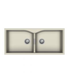 Carysil Double Bowl Quartz Sink Granite Finish